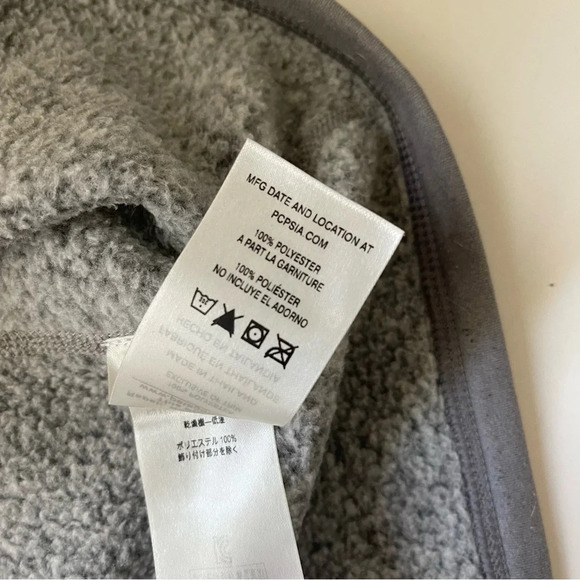 Patagonia Better Sweater Light Gray 1/4 Zip Fleece Sweatshirt Medium Women’s - Picture 9 of 11